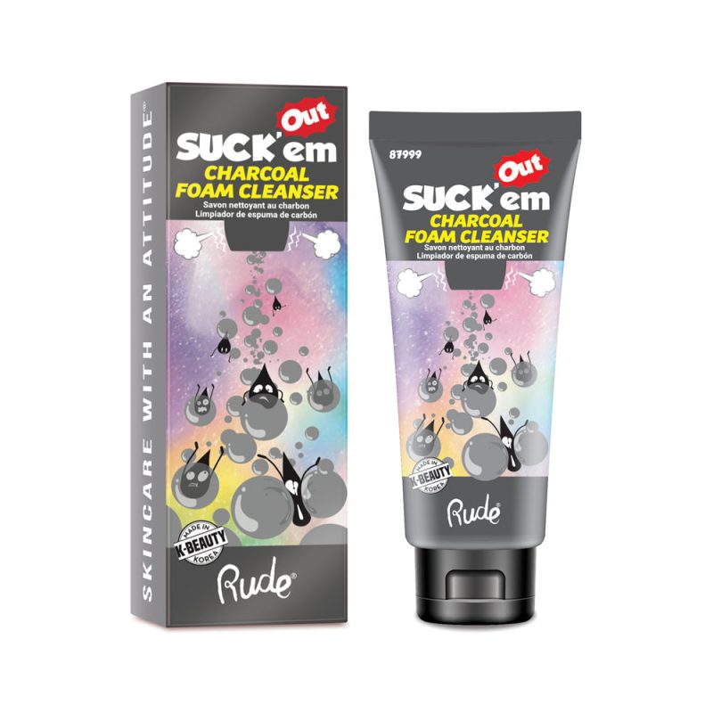 RUDE Suck'Em Out Charcoal Foam Cleanser