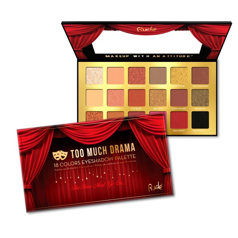 RUDE Too Much Drama - 18 Eyeshadow Palette