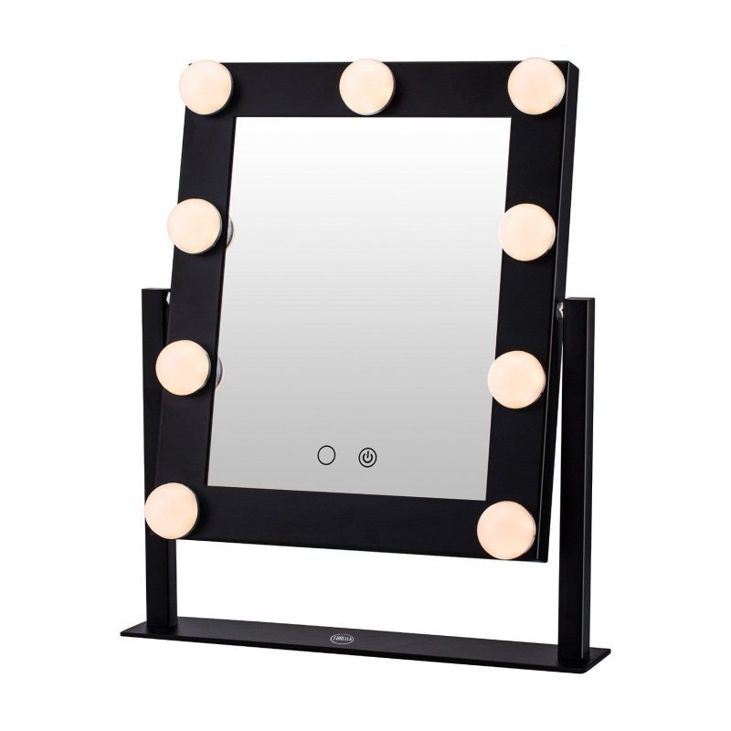 9 light bulb mirror blk 4