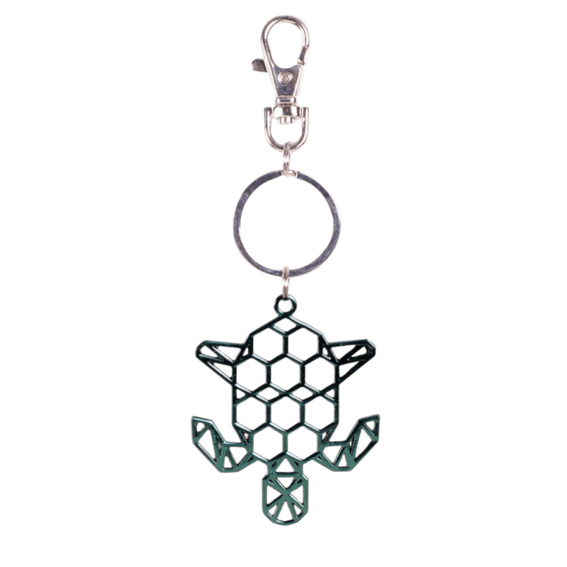 9913MTR KC Metal Turtle Keychain Grn OUT 25823