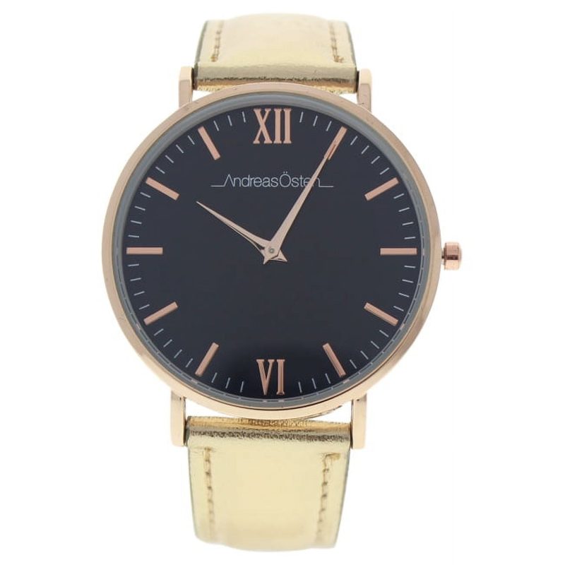 AO 187 Hygge Gold Black Leather Strap Watch by Andreas Osten for Women 1 Pc Watch 04fb81b4 1649 4d89 9ddc 09554650f0bd.e0ac4b0dee592f54c844bcf9d5931983