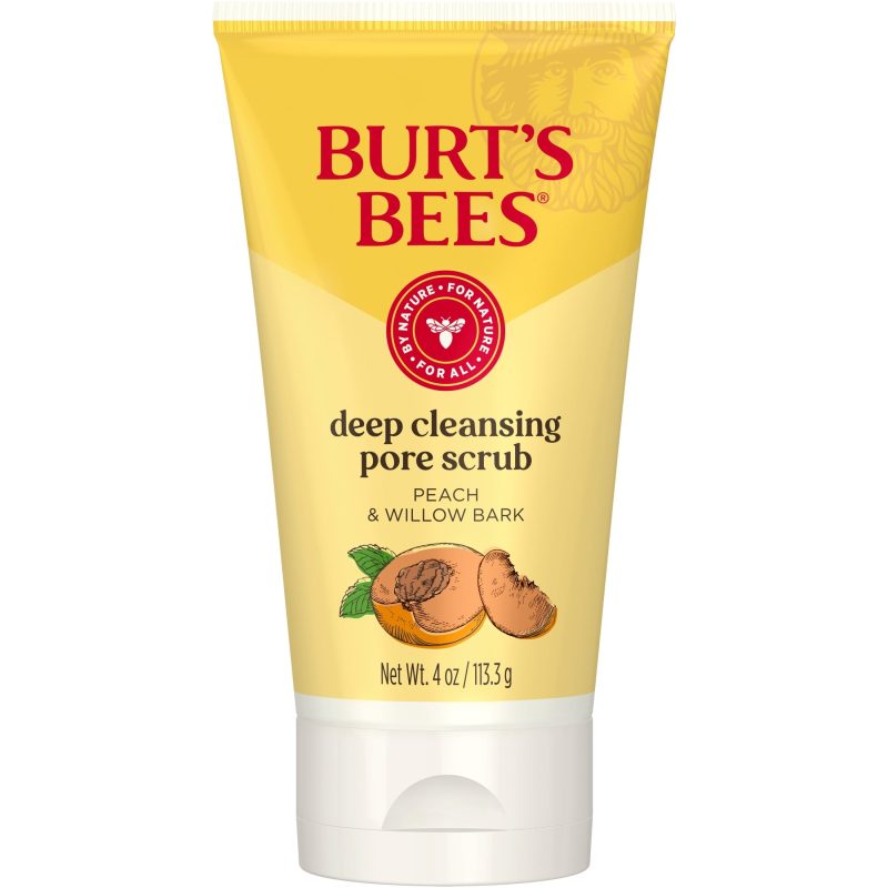 Burt s Bees Deep Cleansing Pore Scrub with Peach and Willow Bark 4 Ounces 64cae600 8350 4f85 8499 59b15e420e27.94c05f4823f6b145980aba85bdf4104e