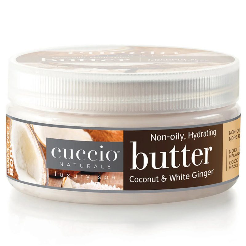 Butter 8oz coconut white ginger shopcuccio.com cuccio naturale