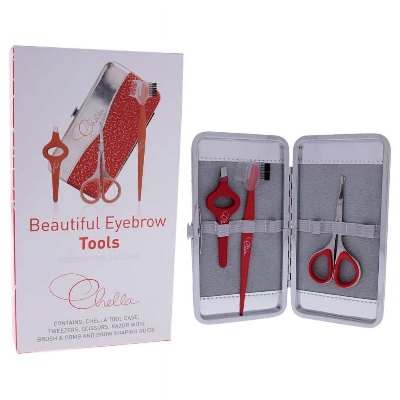 Chella Eyebrow Tools In Case Kit Tweezers Scissor Razor with Brush and Comb Tools In Case 4 Pc 87070896 f534 4fe7 a147 846d83d42bbd.f3ac6043f3d2da819a5cd18dc7d23428