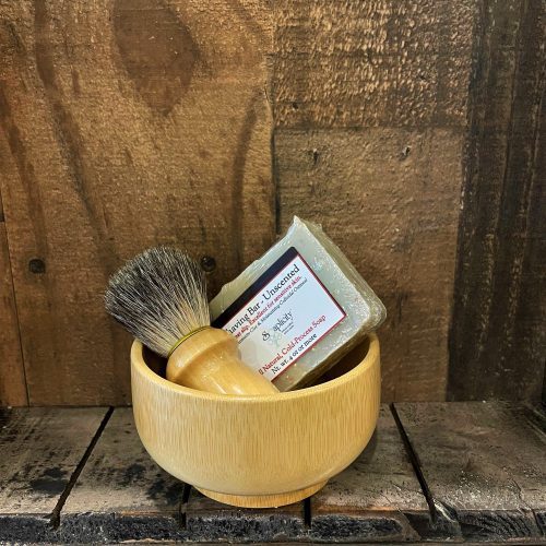 MensShavingSoapSetUnscented Bamboo