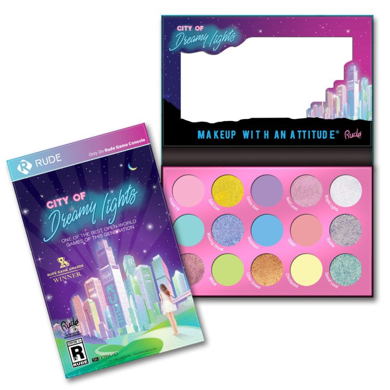 RUDE City of Dreamy Lights - 15 Dreamy Pastel Pigment & Eyeshadow Palette