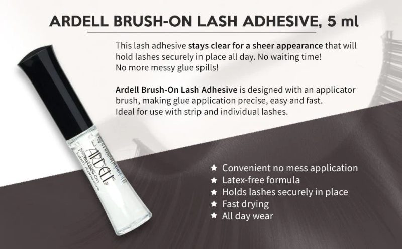 ardell brush on latex free lash adhesive 18 oz5 ml 900548