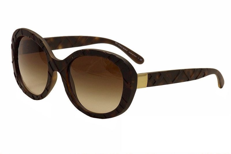 burberry womens b4218 b 4218 fashion sunglasses matte dark havana gold brown gradient 3578 13 1