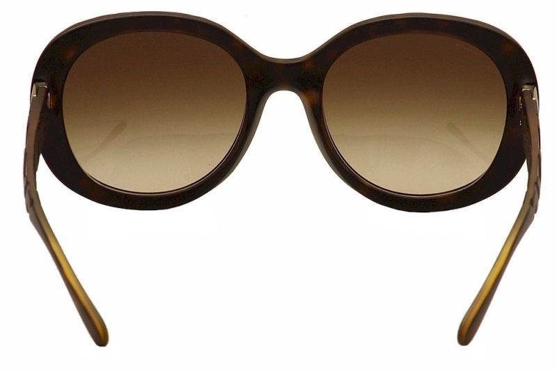 burberry womens b4218 b 4218 fashion sunglasses matte dark havana gold brown gradient 3578 13 4