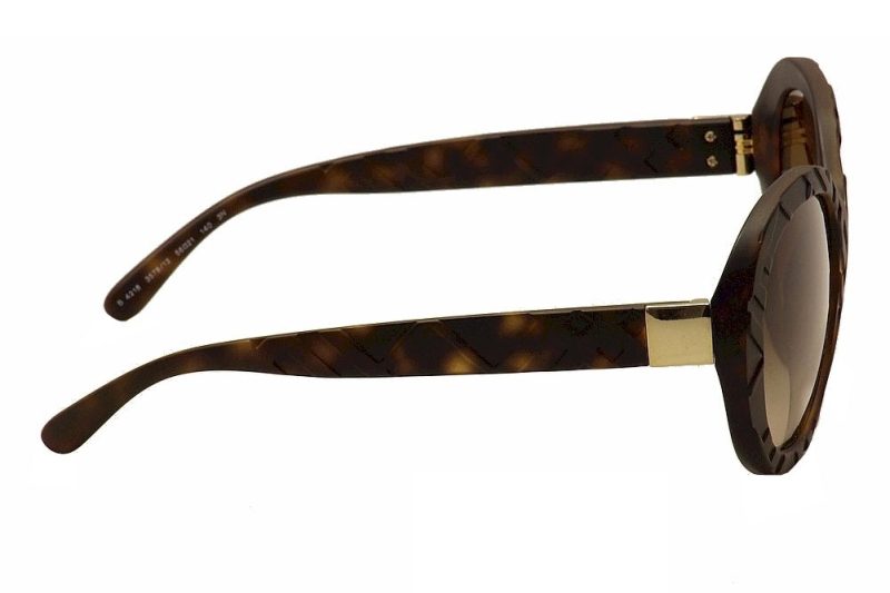 burberry womens b4218 b 4218 fashion sunglasses matte dark havana gold brown gradient 3578 13 5