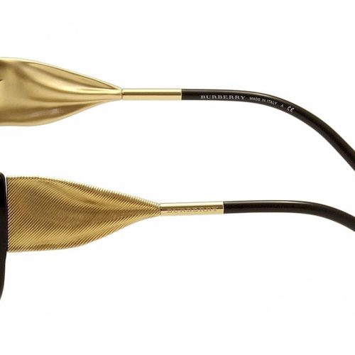 burberry womens be4191 be 4191 fashion sunglasses black gold grey gradient 3001 8g 2