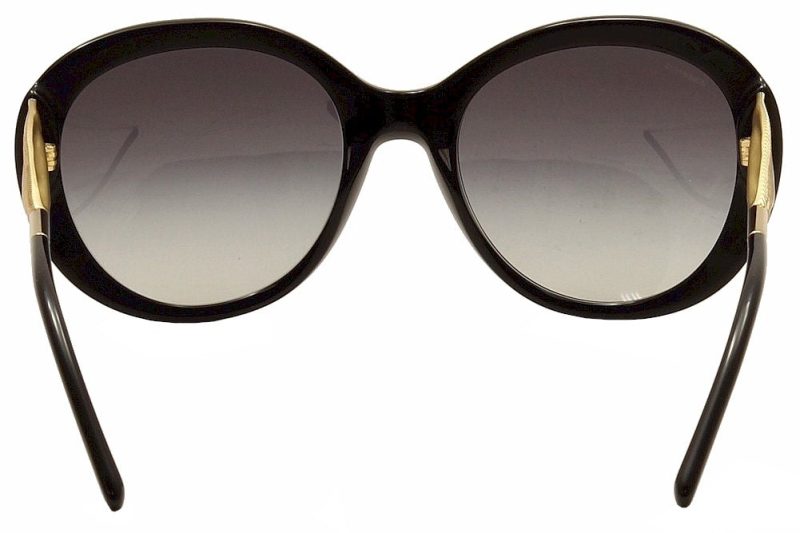 burberry womens be4191 be 4191 fashion sunglasses black gold grey gradient 3001 8g 4