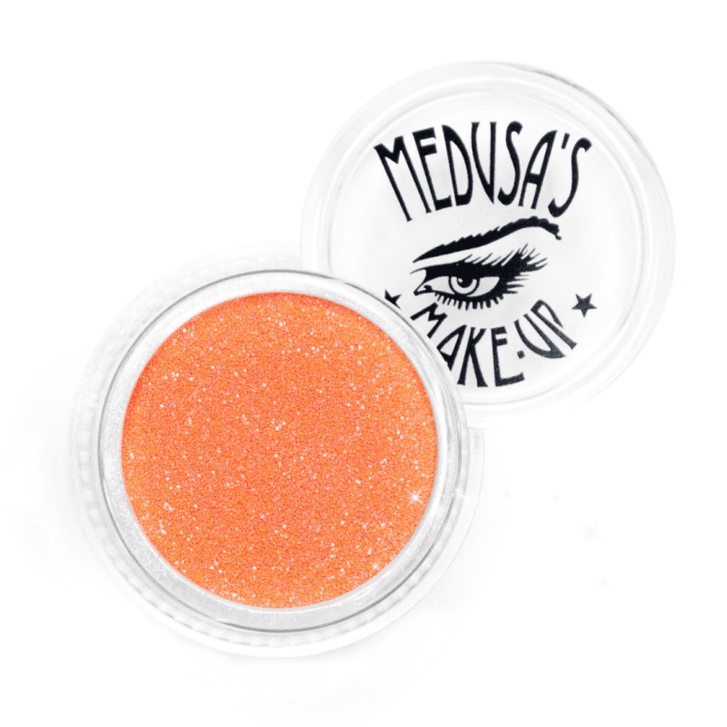 glitter neon orange