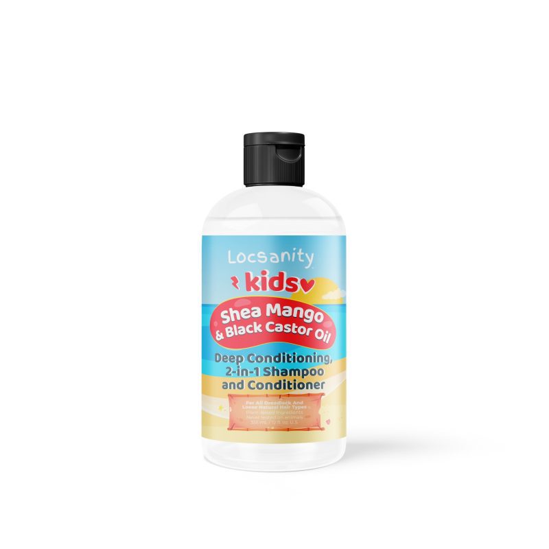 kidsSheaMango BlackCastorOilDeepConditioning 2 in 1ShampooandConditionerfront 1