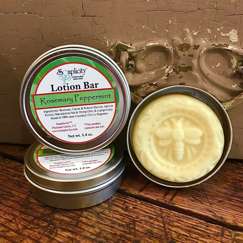 rosemary peppermint lotion bar